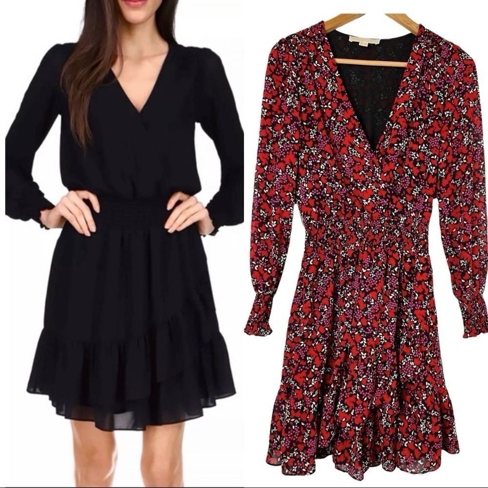 MICHAEL Michael Kors • Smocked Ruffled Dress